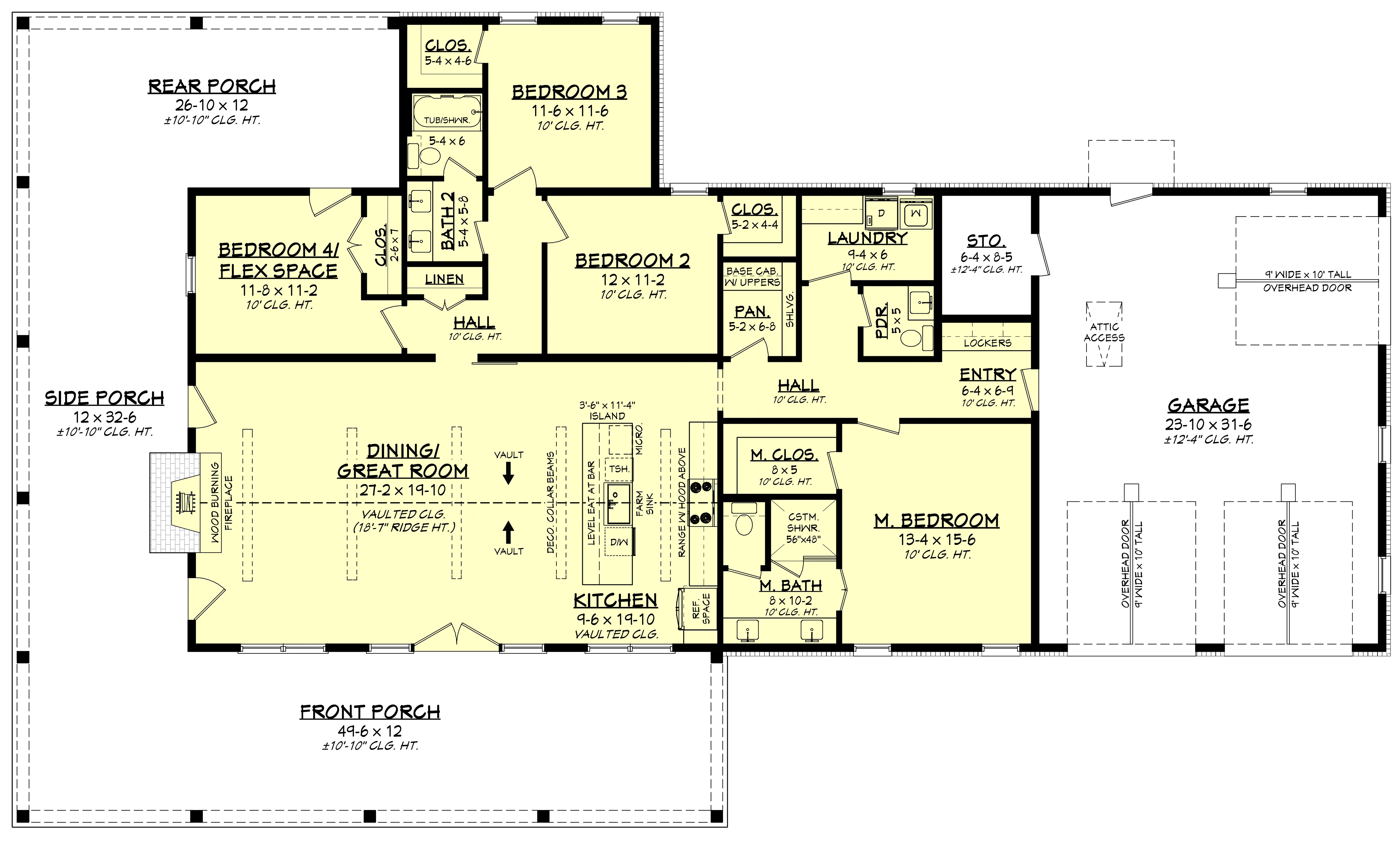 HPZ-26024 Abel Barndominium House Plan - Image 12