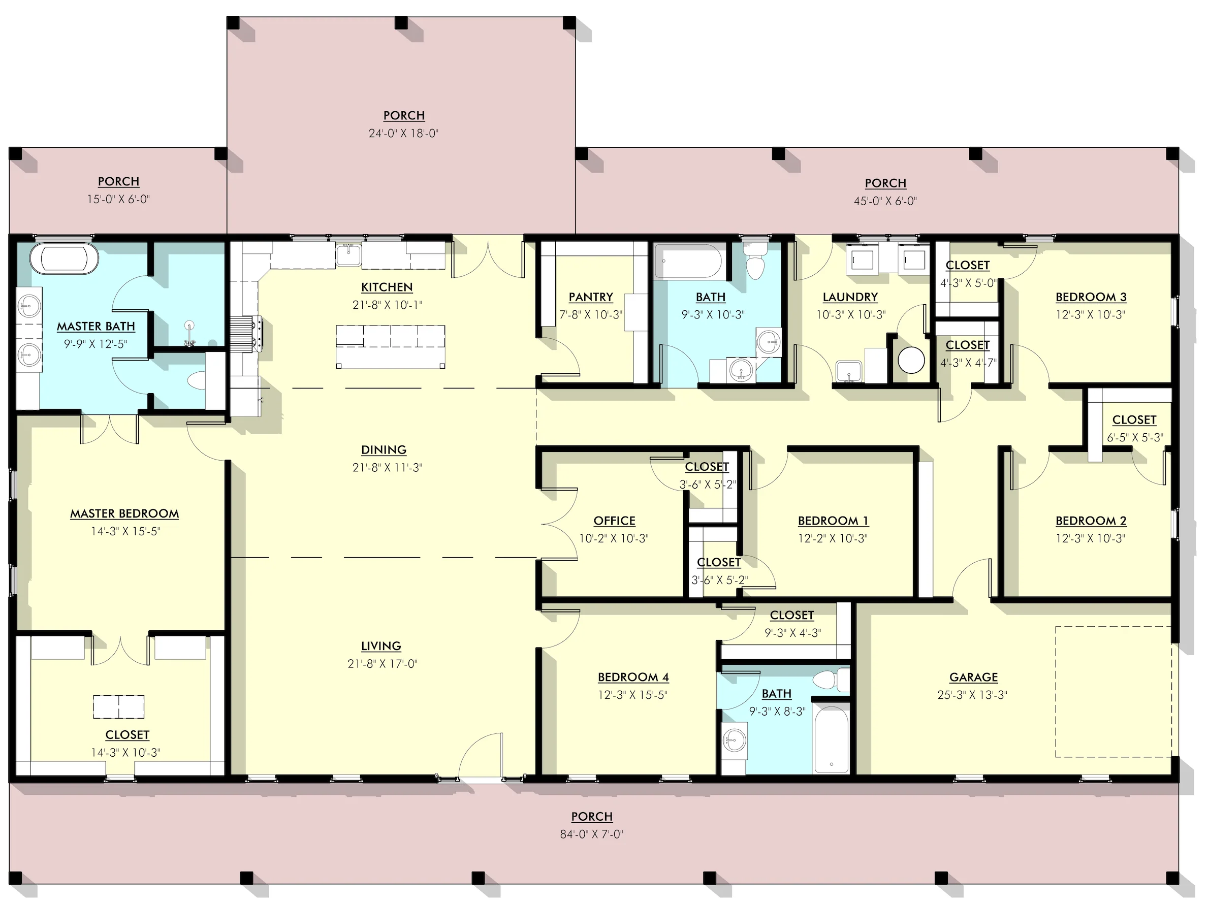 LP-1008 Emerald Barndominium House Plans - Image 6