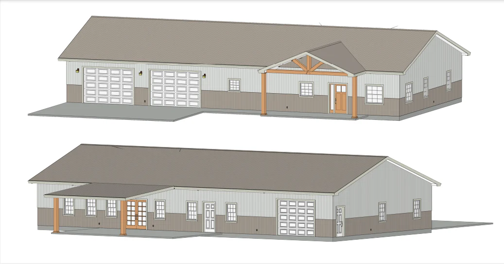 LP-1010 Rockledge Barndominium House Plans - Image 4