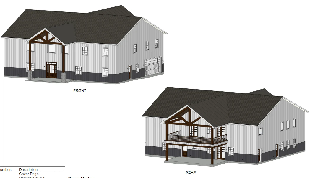 LP-1018 Woodlands Barndominium House Plans - Image 2