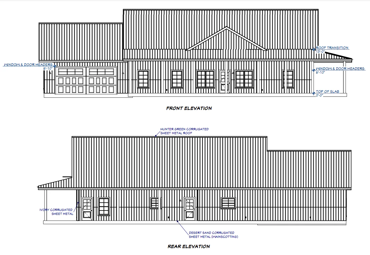 LP-3204 Gunther Barndominium House Plan - Image 2
