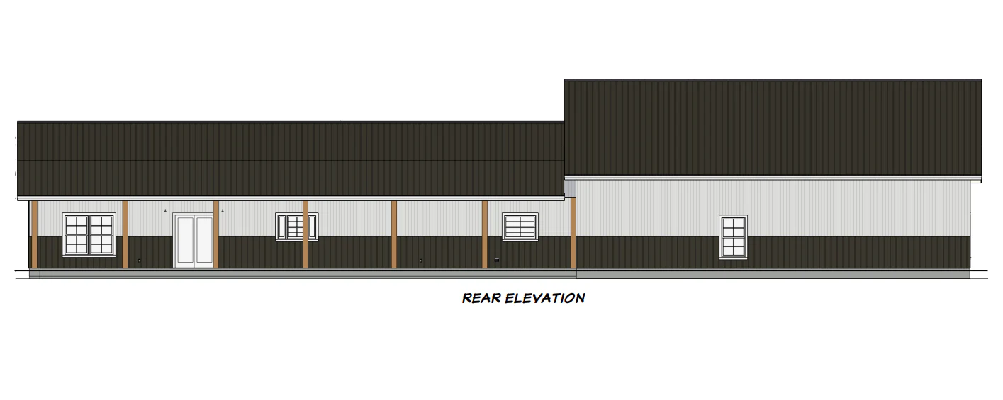 LP-3207 Grace Barndominium House Plan - Image 3