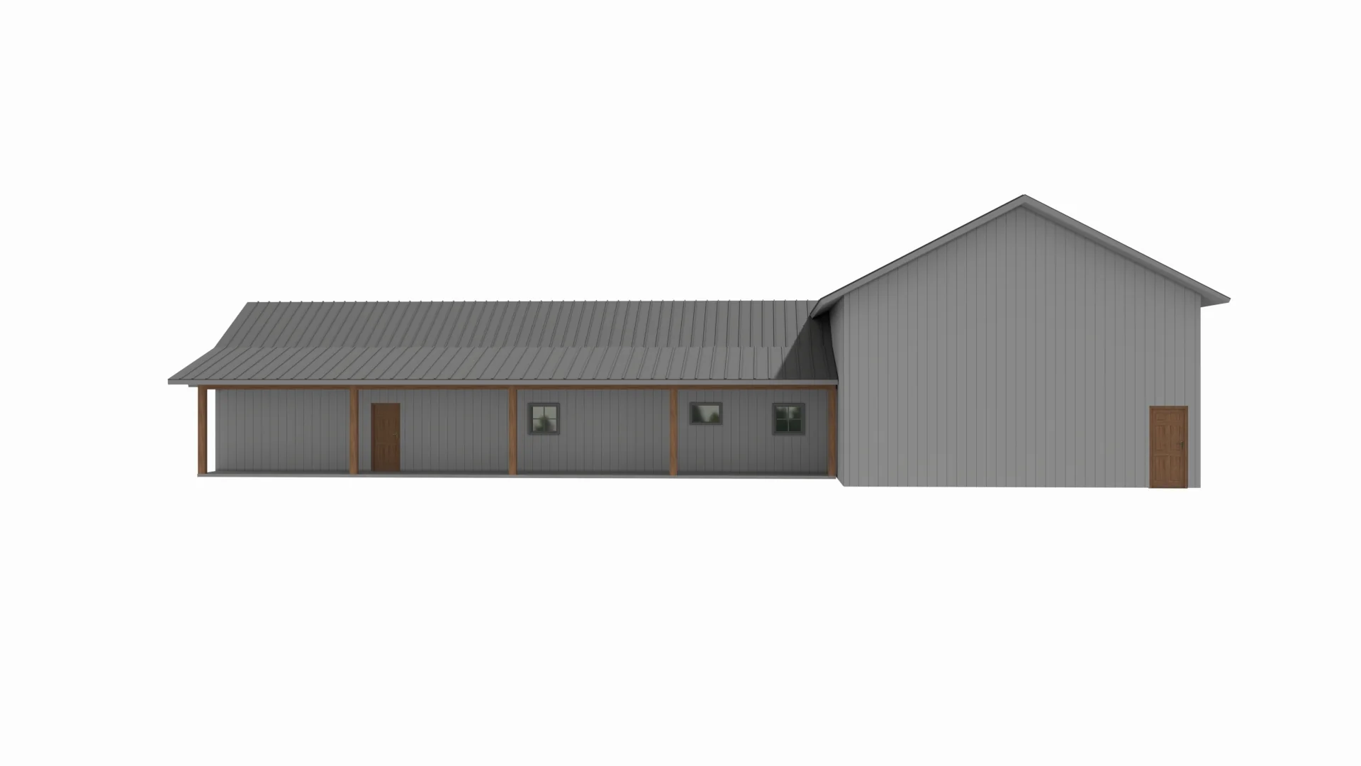 LP-3208-J Jesse Barndominium House Plan - Image 7