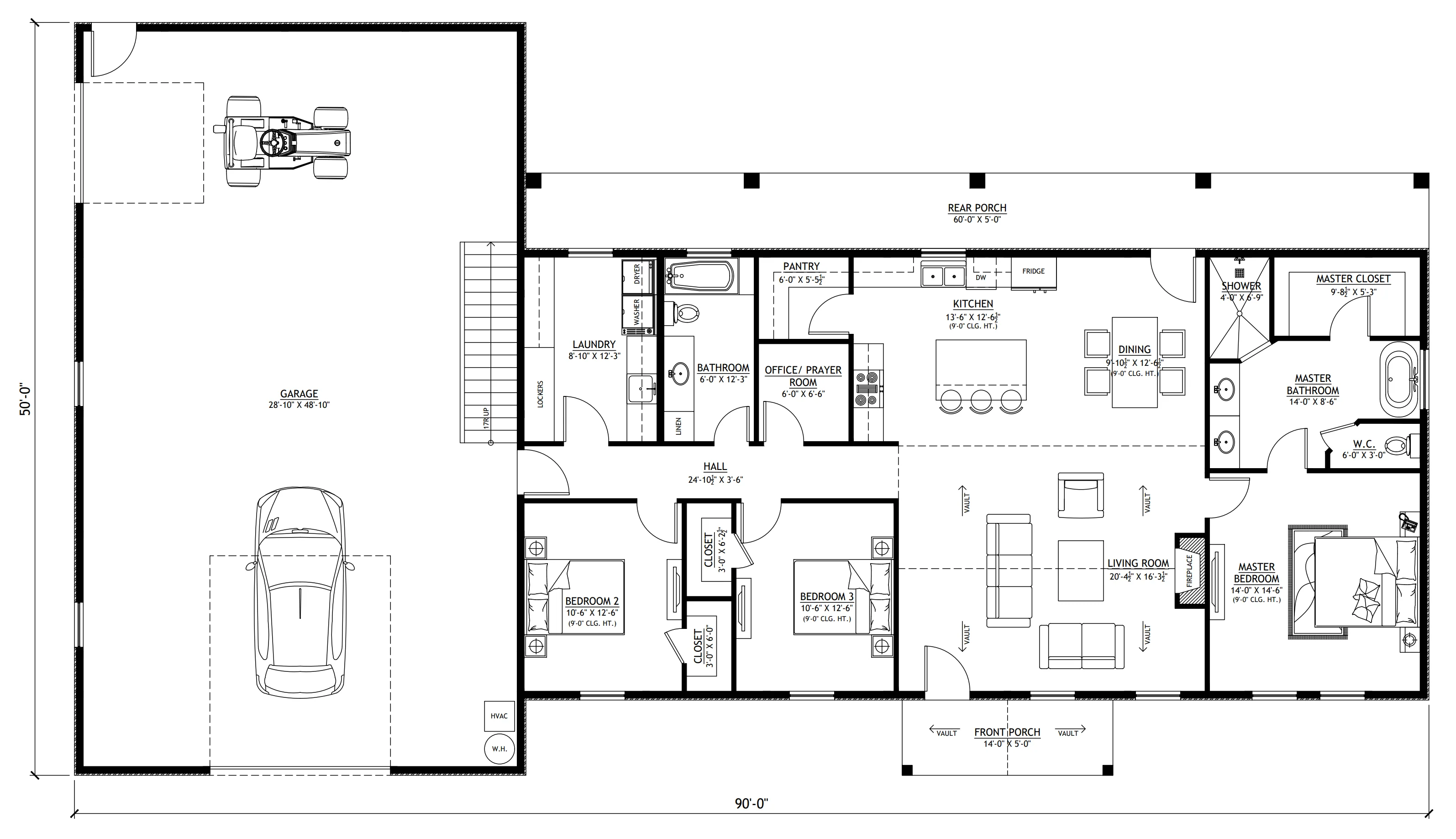 LP-3208-J Jesse Barndominium House Plan - Image 9