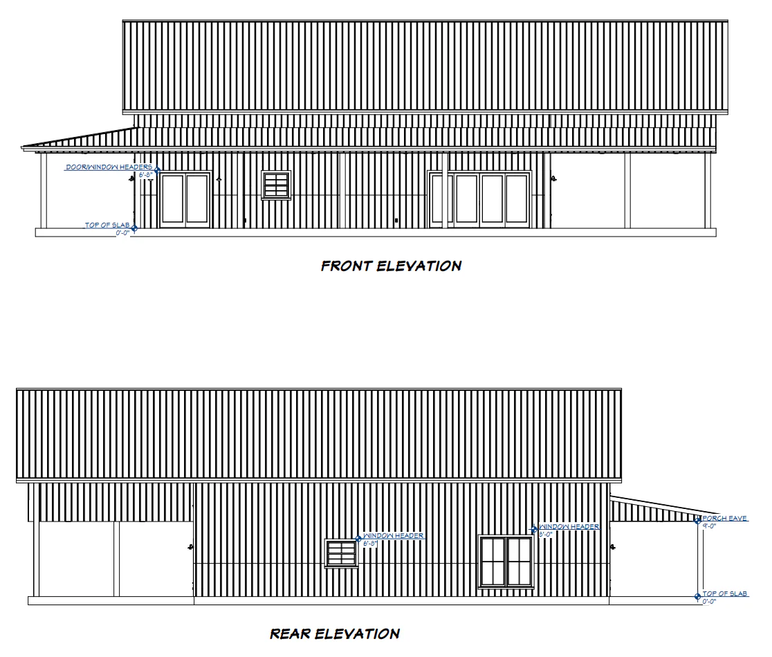 LP-3210 Simpson Barndominium House Plan - Image 3