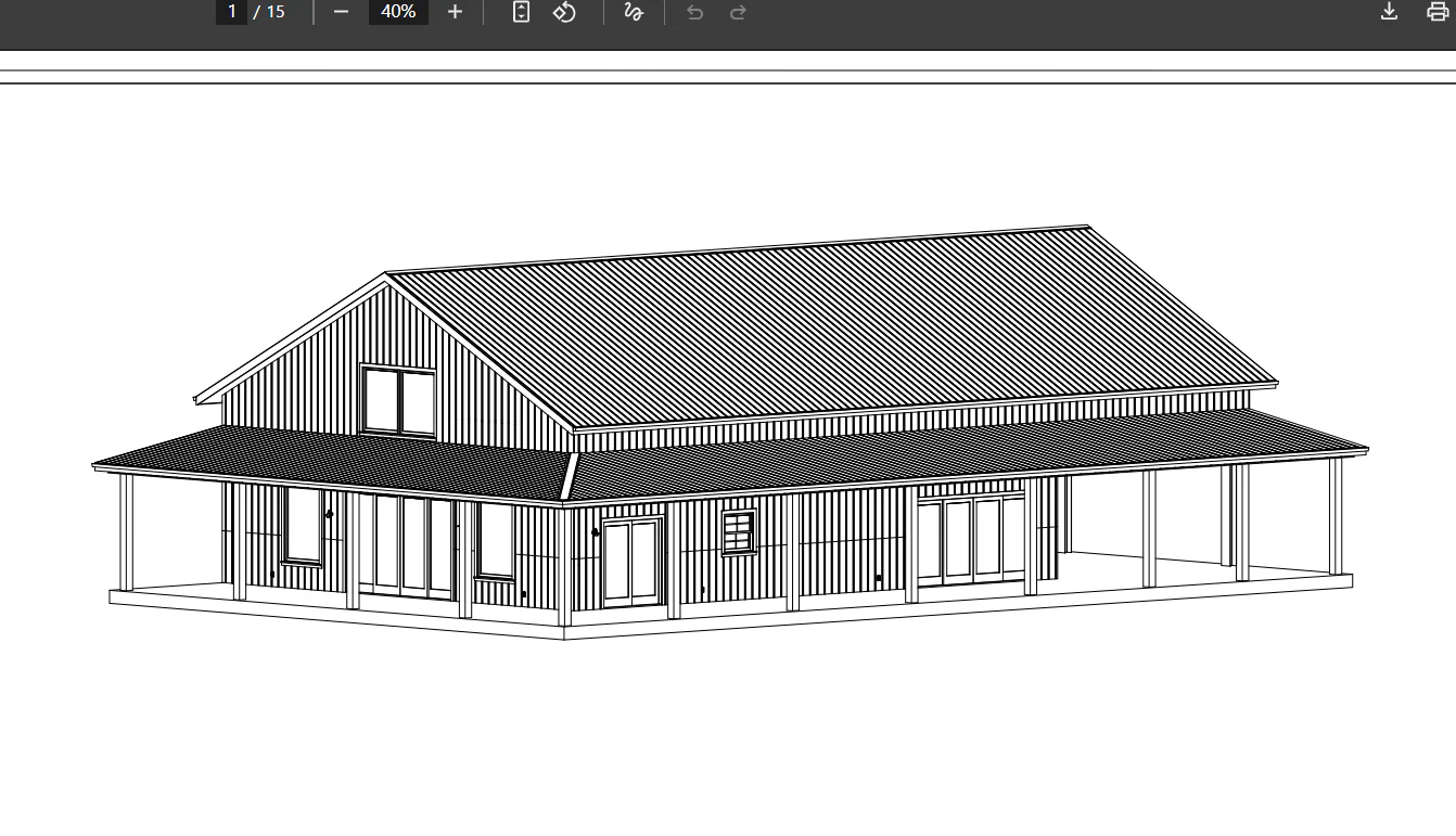 LP-3210 Simpson Barndominium House Plan - Image 4