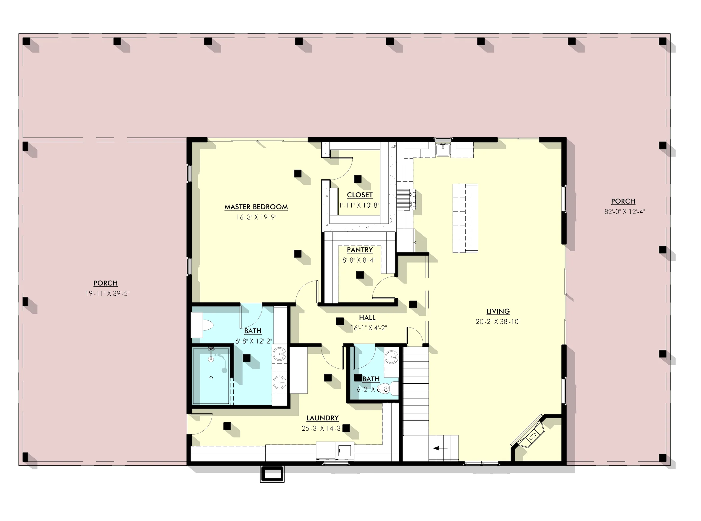 LP-3210 Simpson Barndominium House Plan - Image 5