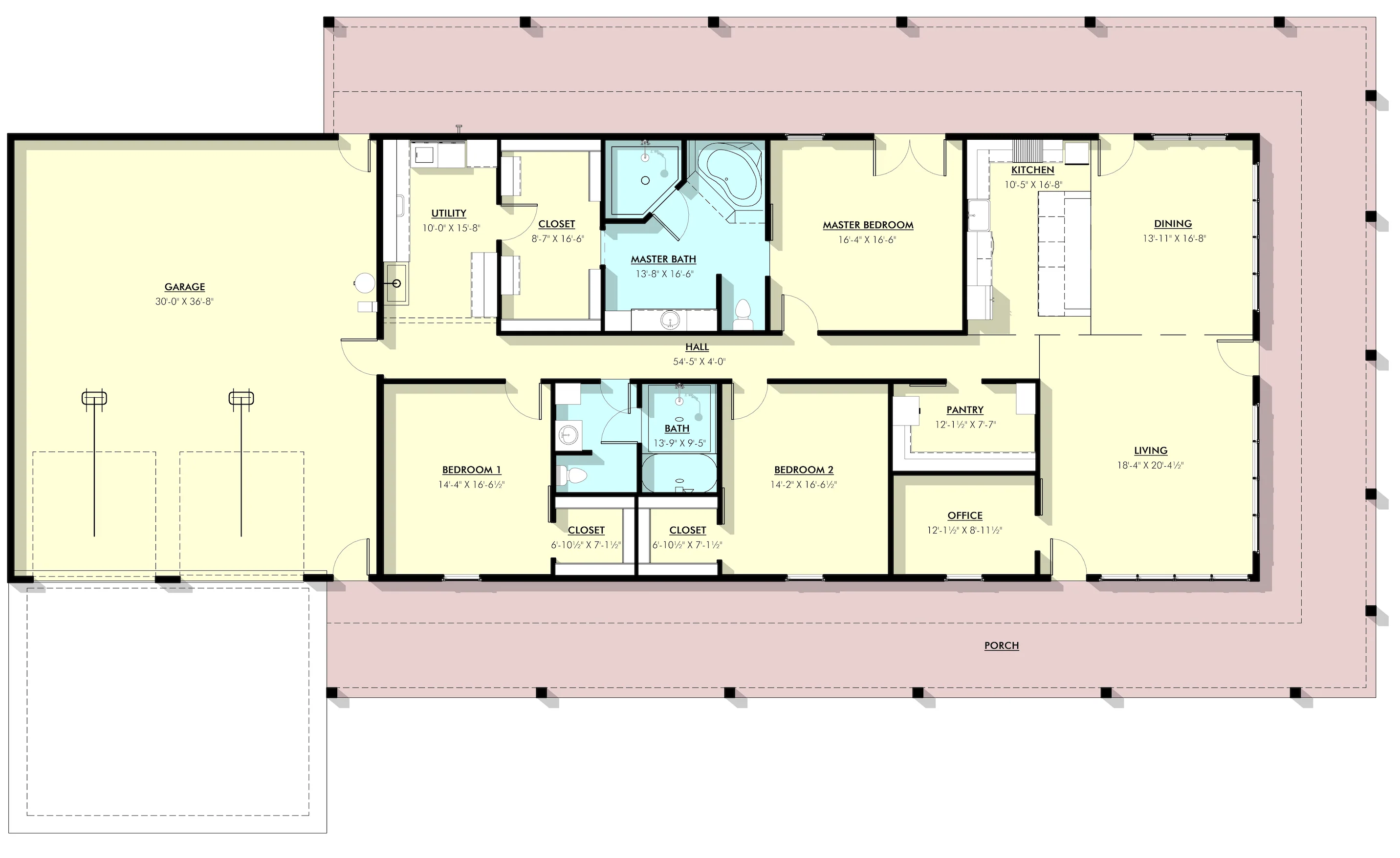 LP-71007 Mill Barndominium House Plan - Image 6