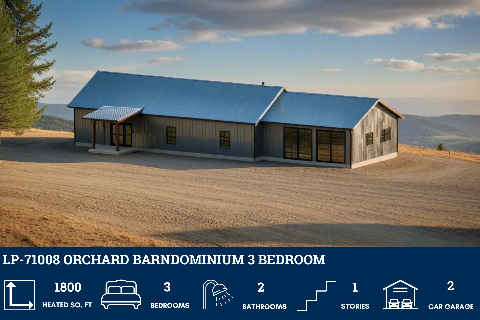 LP-71008 Orchard Barndominium House Plan - Image 4