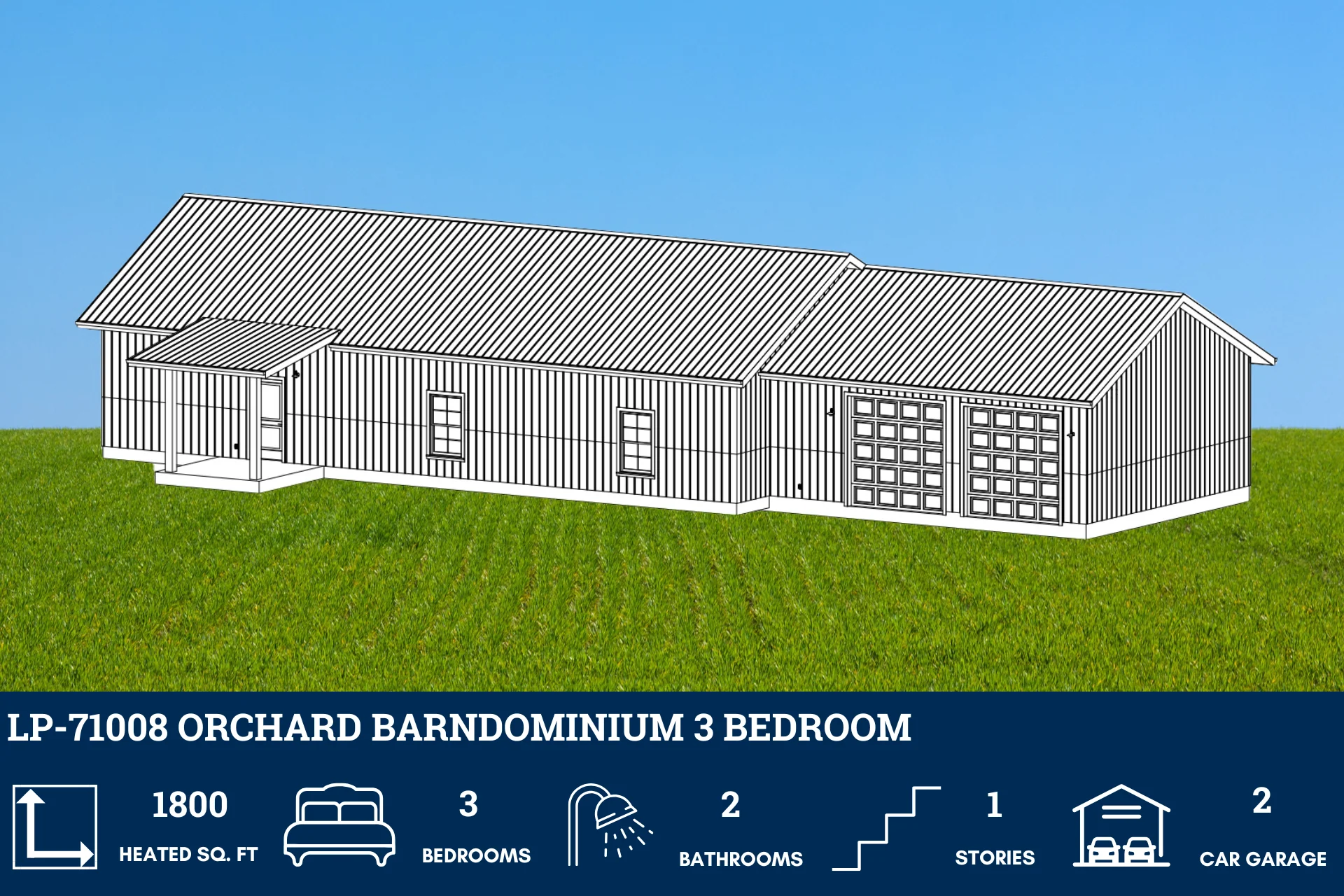 LP-71008 Orchard Barndominium House Plan - Image 5