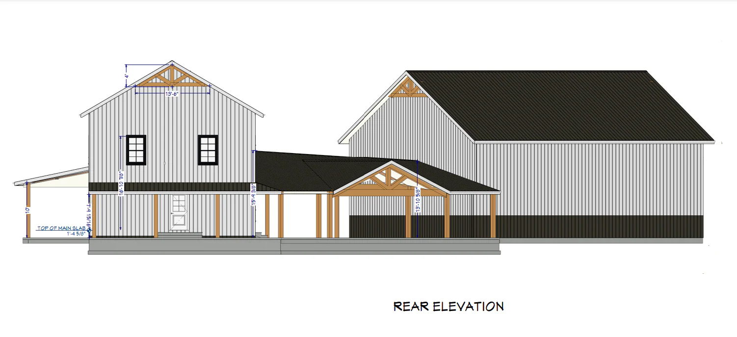 LP-71009 Bell Barndominium House Plan - Image 10
