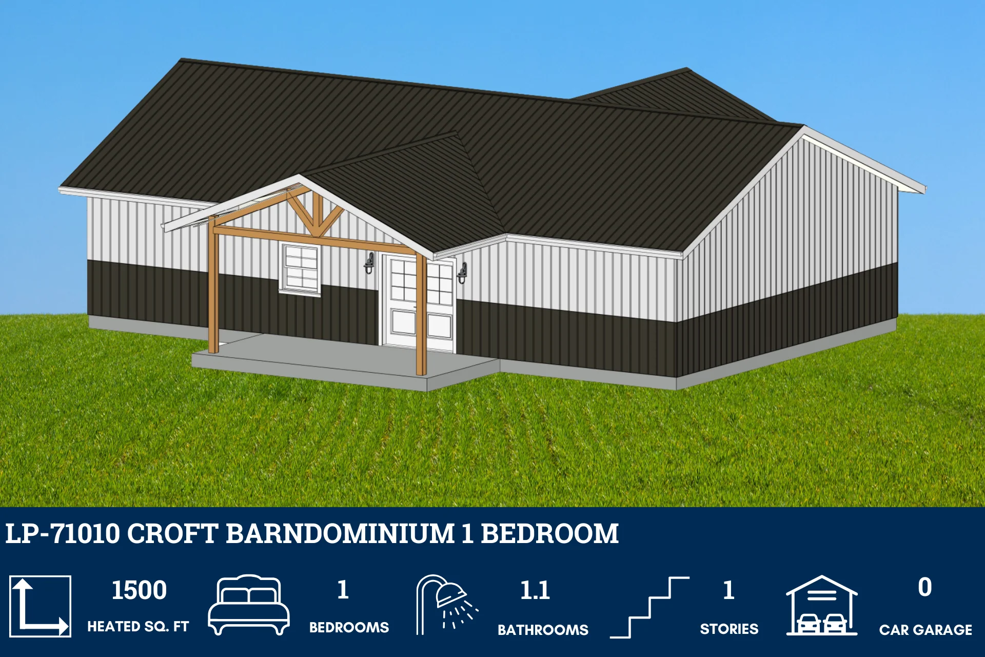 LP-71010 Croft Barndominium House Plan - Image 4