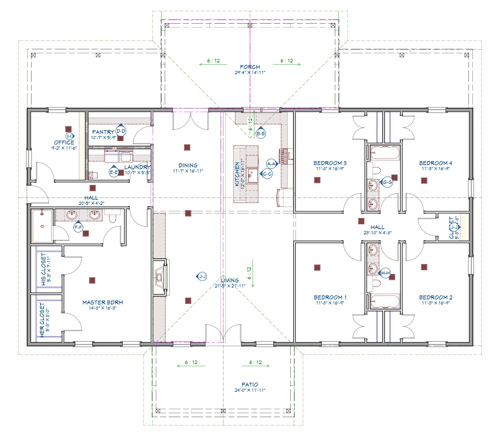 LP-71013 Pierce Barndominium House Plan - Image 3