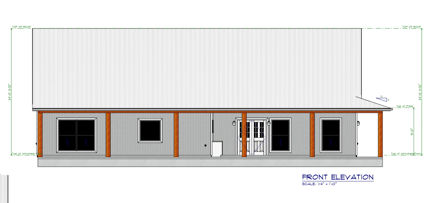 LS-42001 Sparks Barndominium House Plan - Image 4