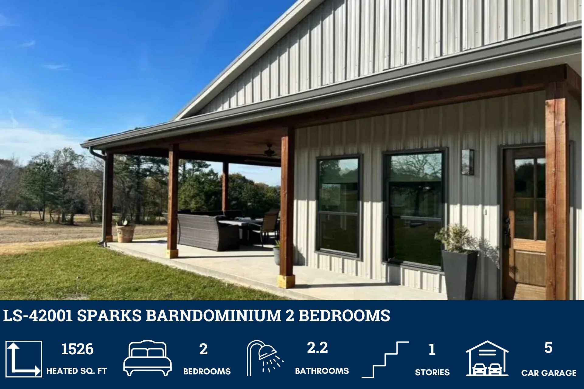 LS-42001 Sparks Barndominium House Plan - Image 8