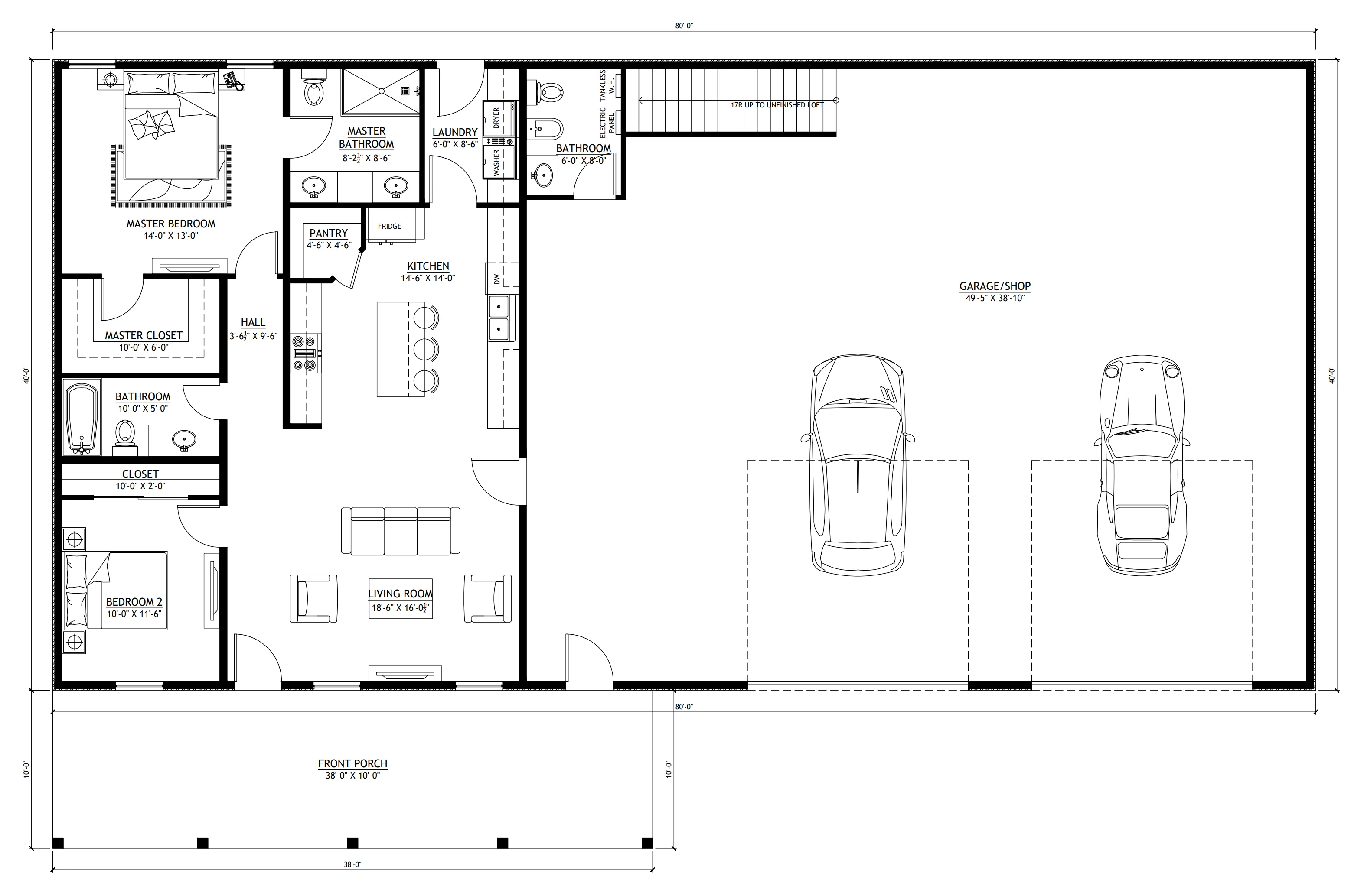 PL-60001-T Tony Barndominium House Plan - Image 8