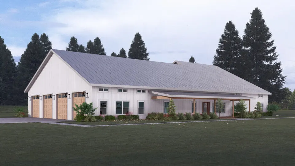 PL-60707-GS Barndominium House Plan
