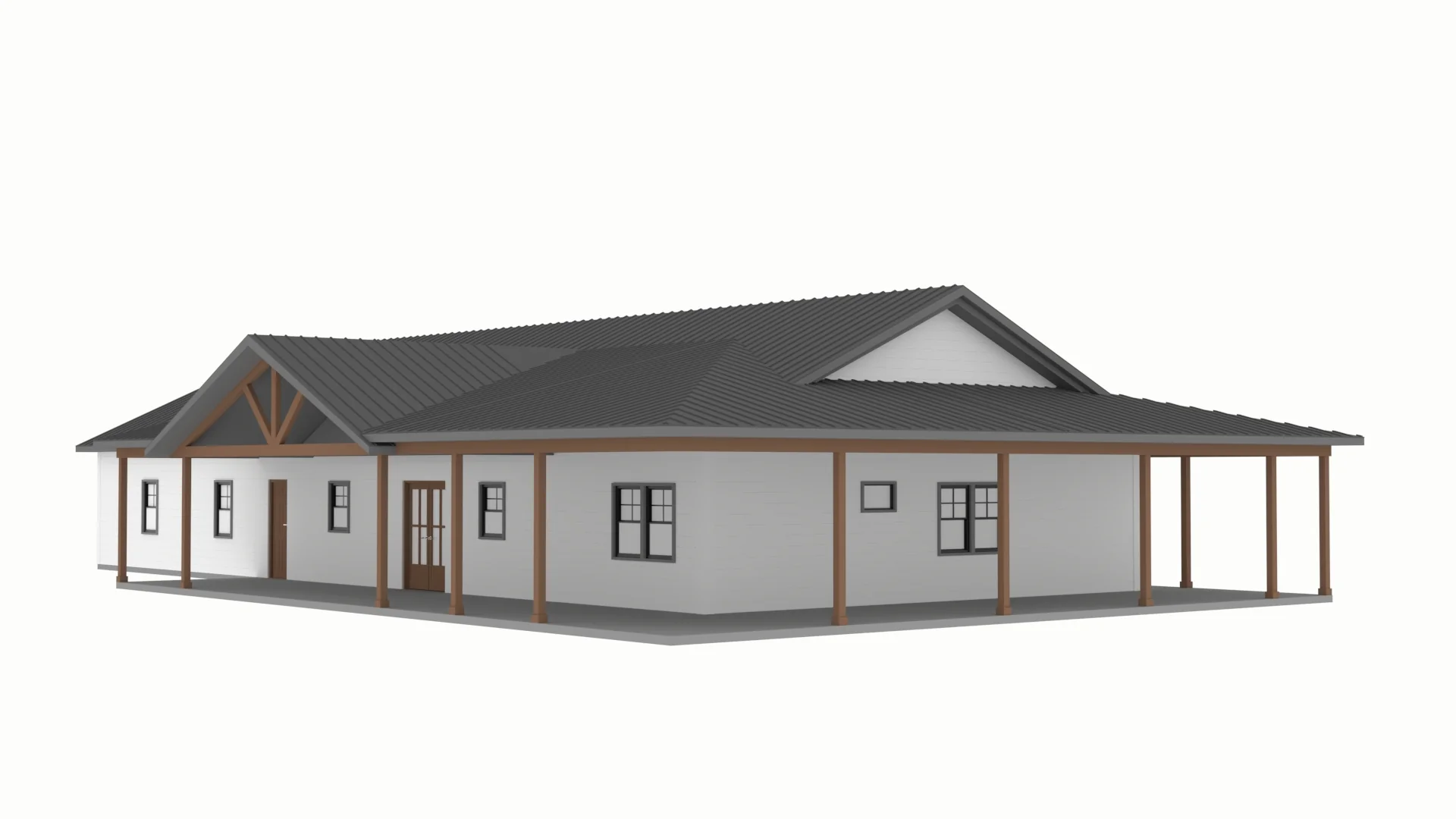 PL-61901 Athena Barndominium House Plan - Image 6