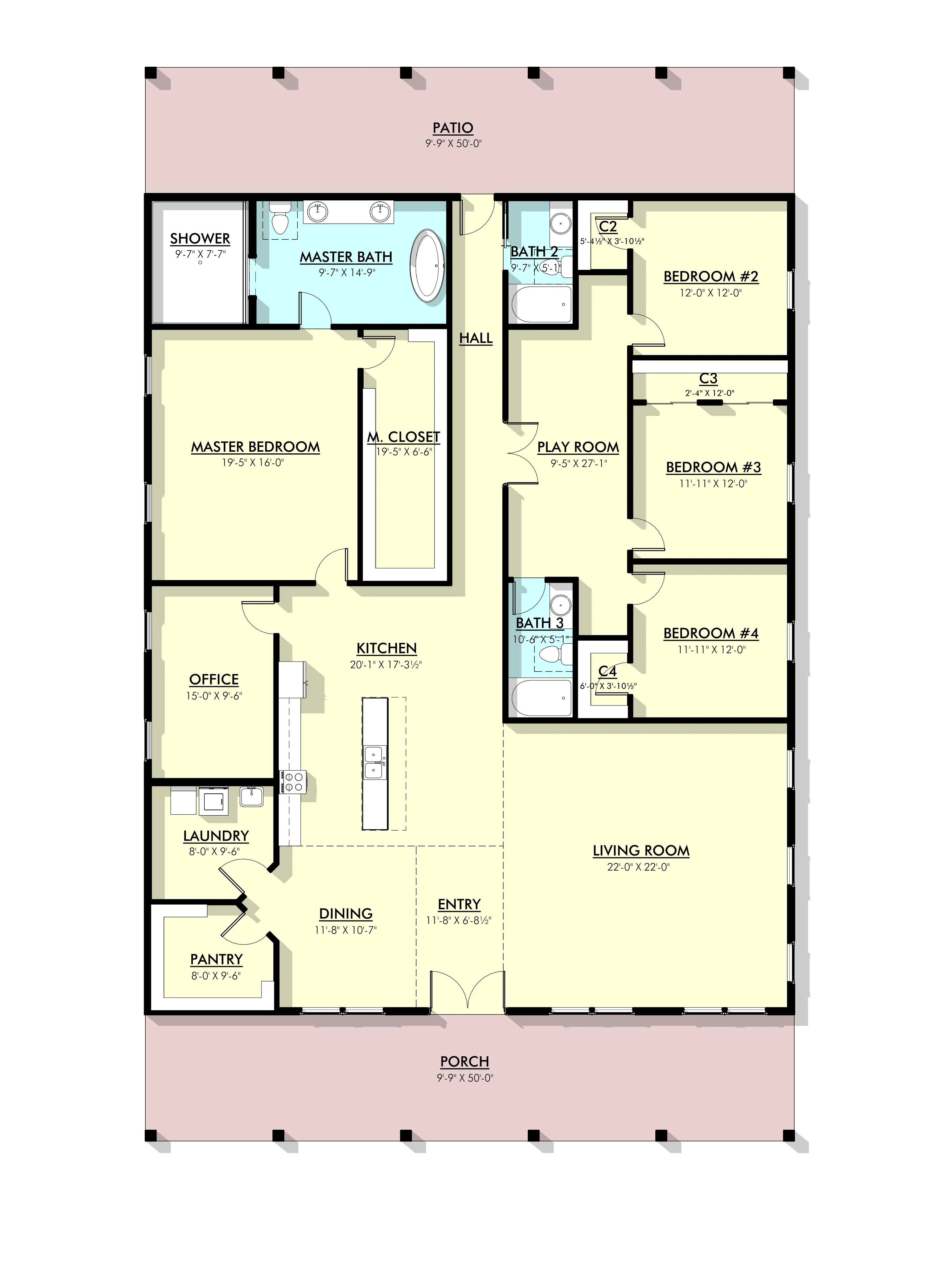 PL-62205 Whiting Barndominium House Plan - Image 9