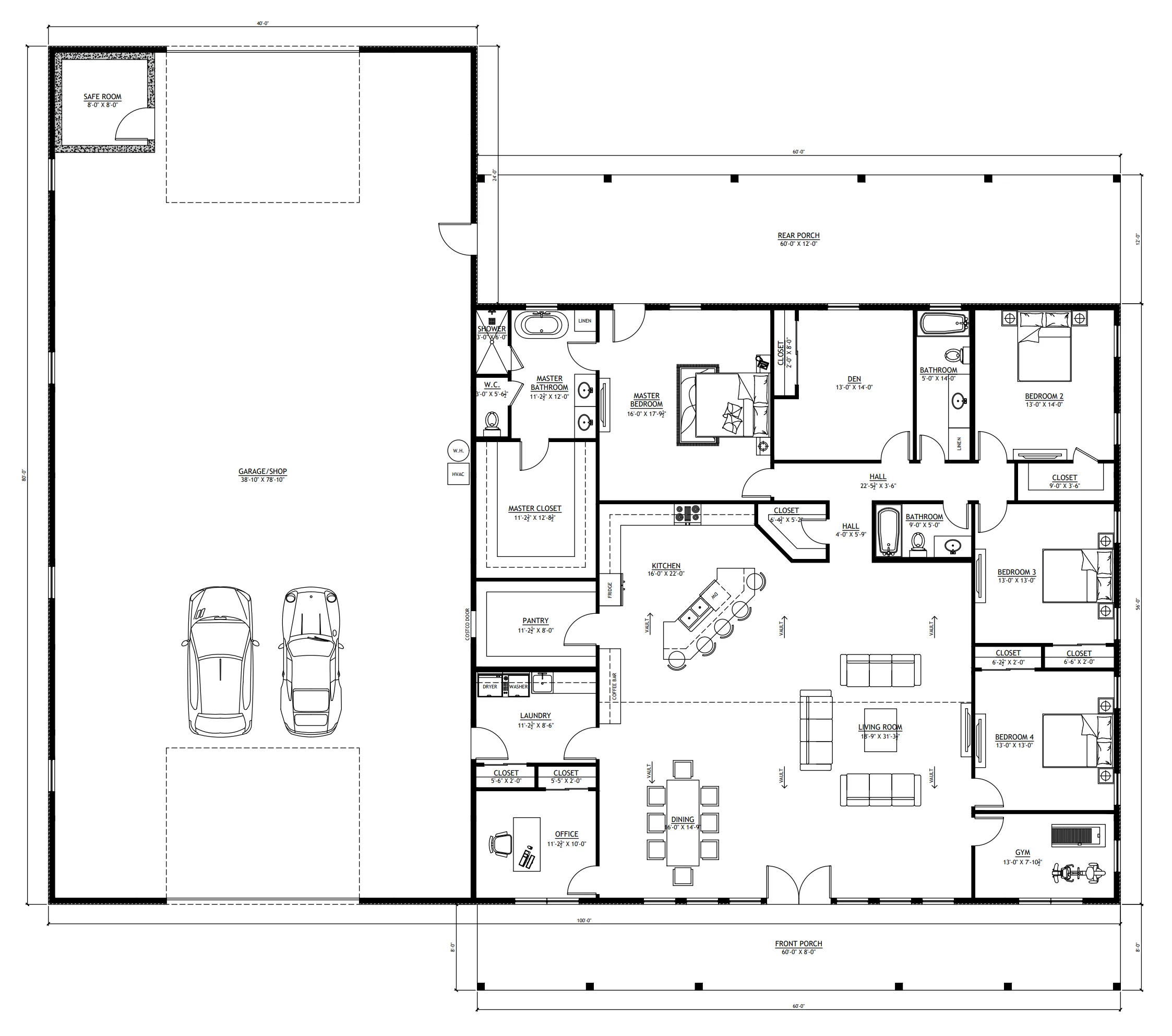 PL-62519-B Bellweather Barndominium House Plan - Image 9