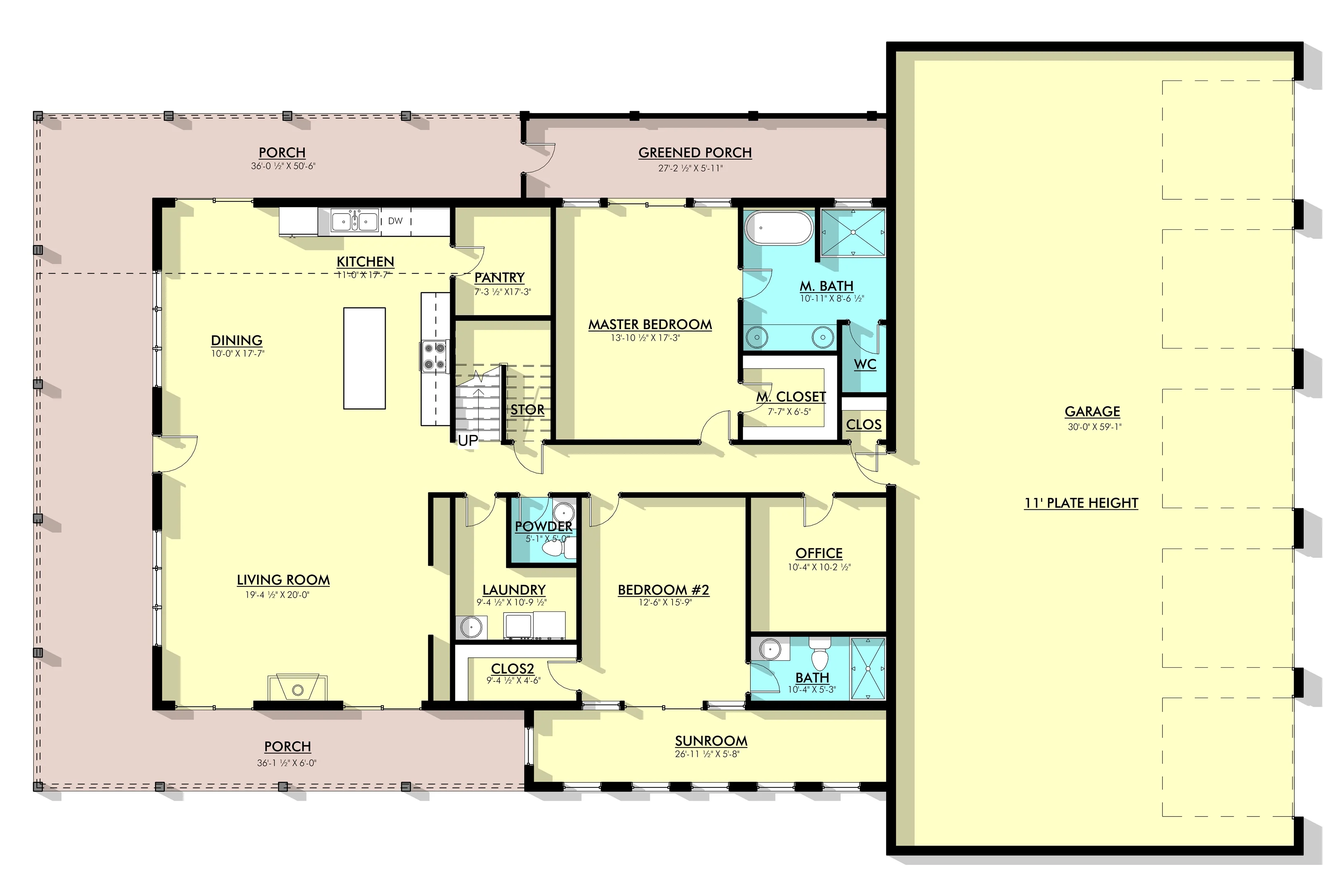 PL-62832 Brantley Barndominium House Plan - Image 12