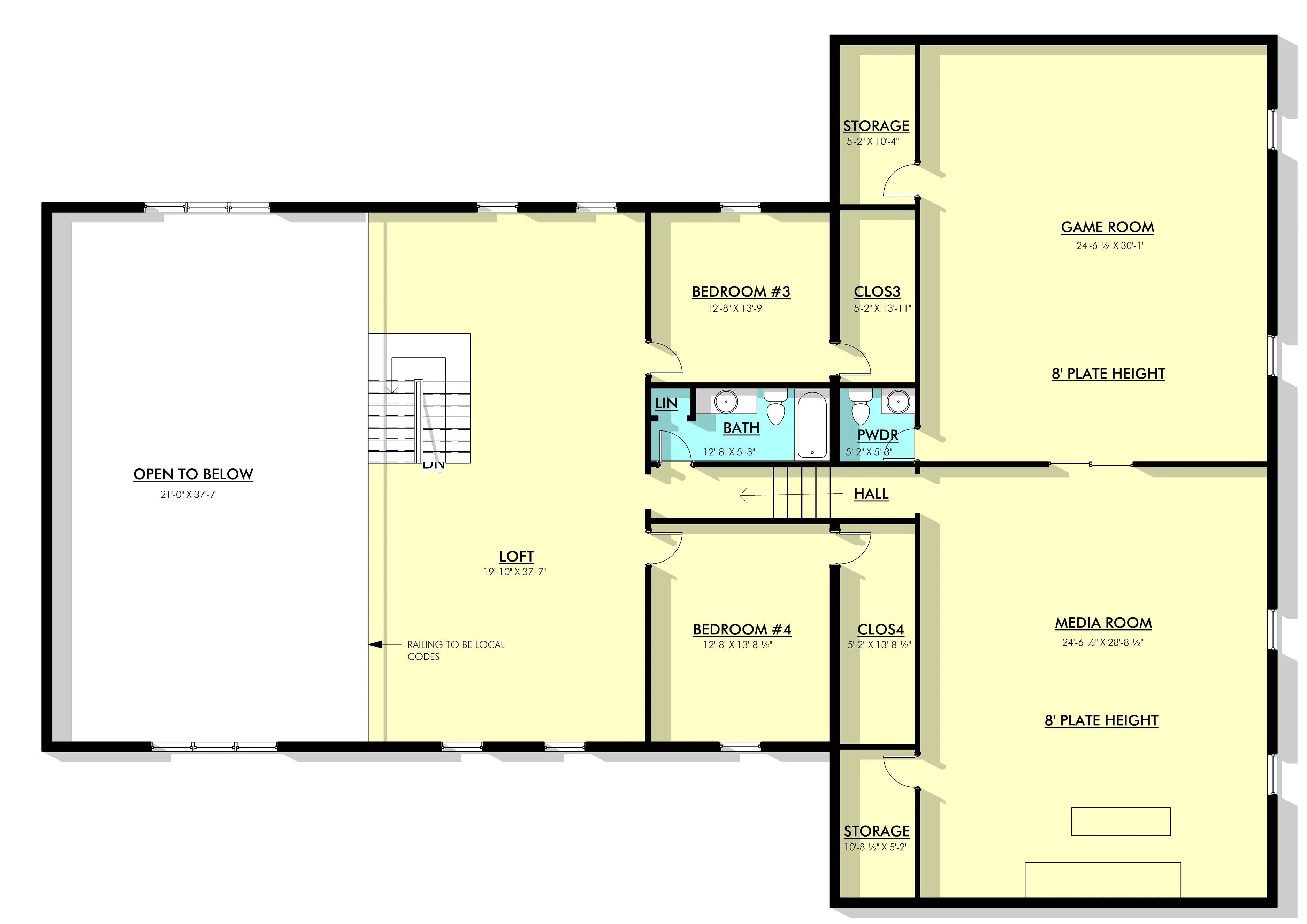 PL-62832 Brantley Barndominium House Plan - Image 13