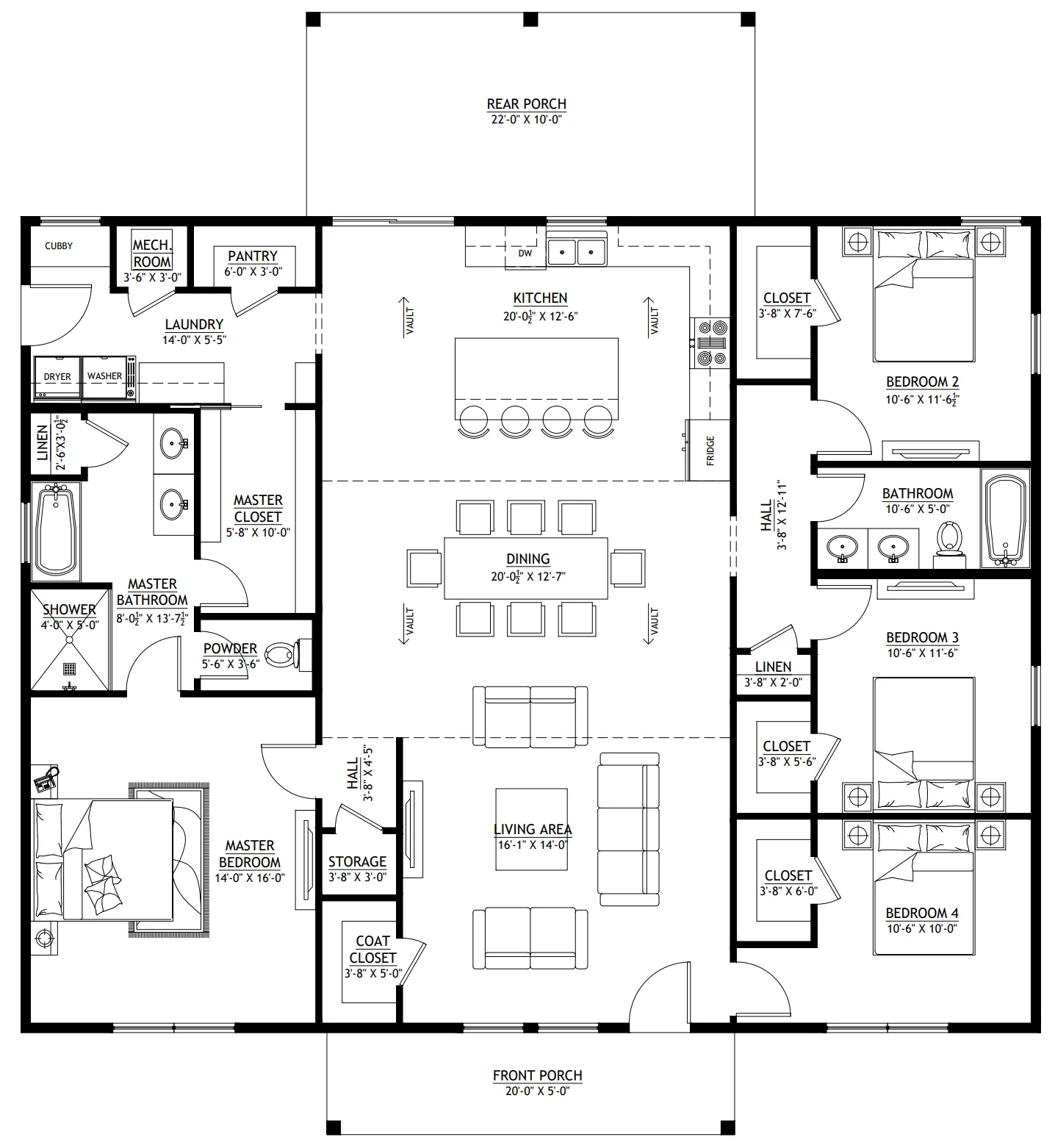 PL-64013 Gibbons Barndominium House Plan - Image 11
