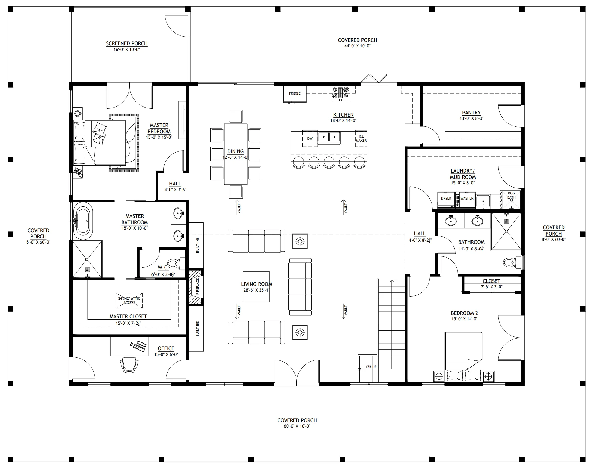 PL-64015 Sedona Barndominium House Plan - Image 10