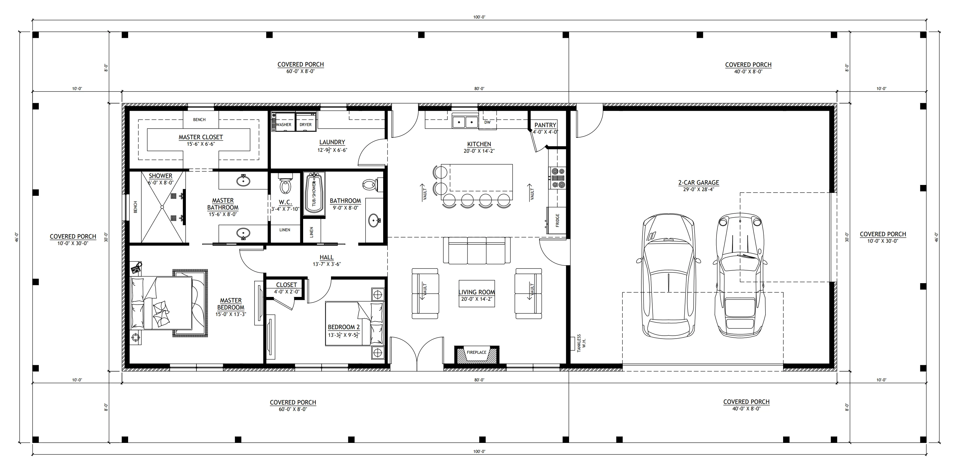 PL-64017-L Lee Barndominium House Plan - Image 9