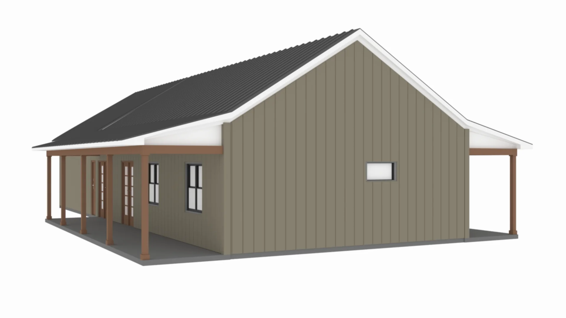 PL-64017 Pecan Barndominium House Plan - Image 8