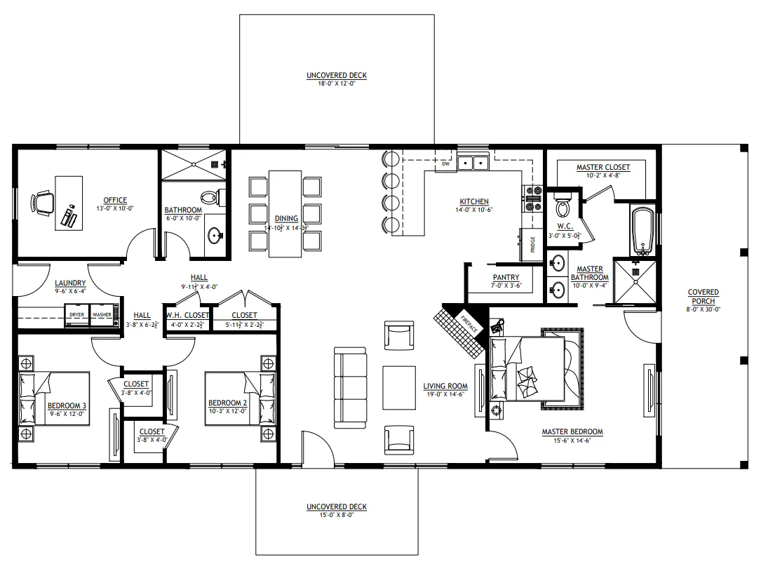 PL-64032 Abraham Barndominium House Plan - Image 9