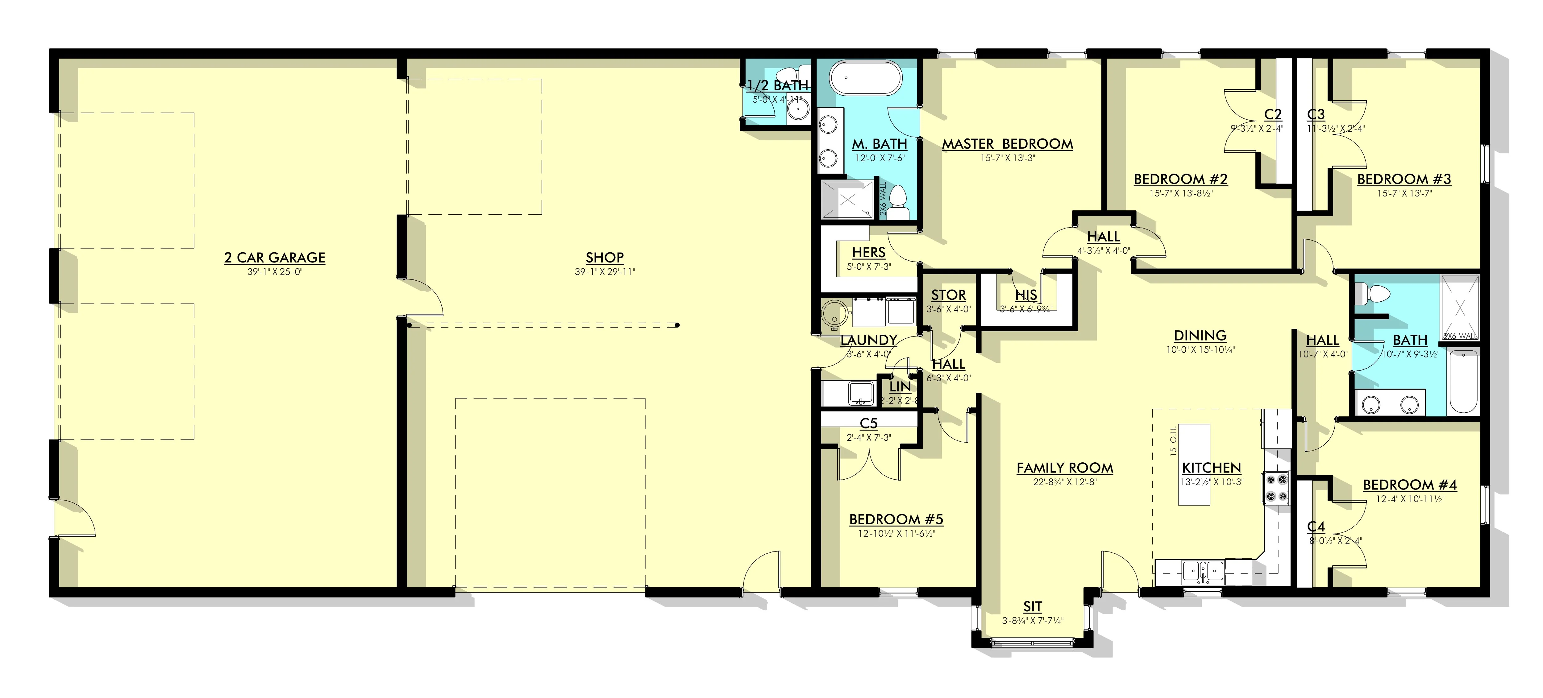 PL-69196 Apollo Barndominium House Plan - Image 13