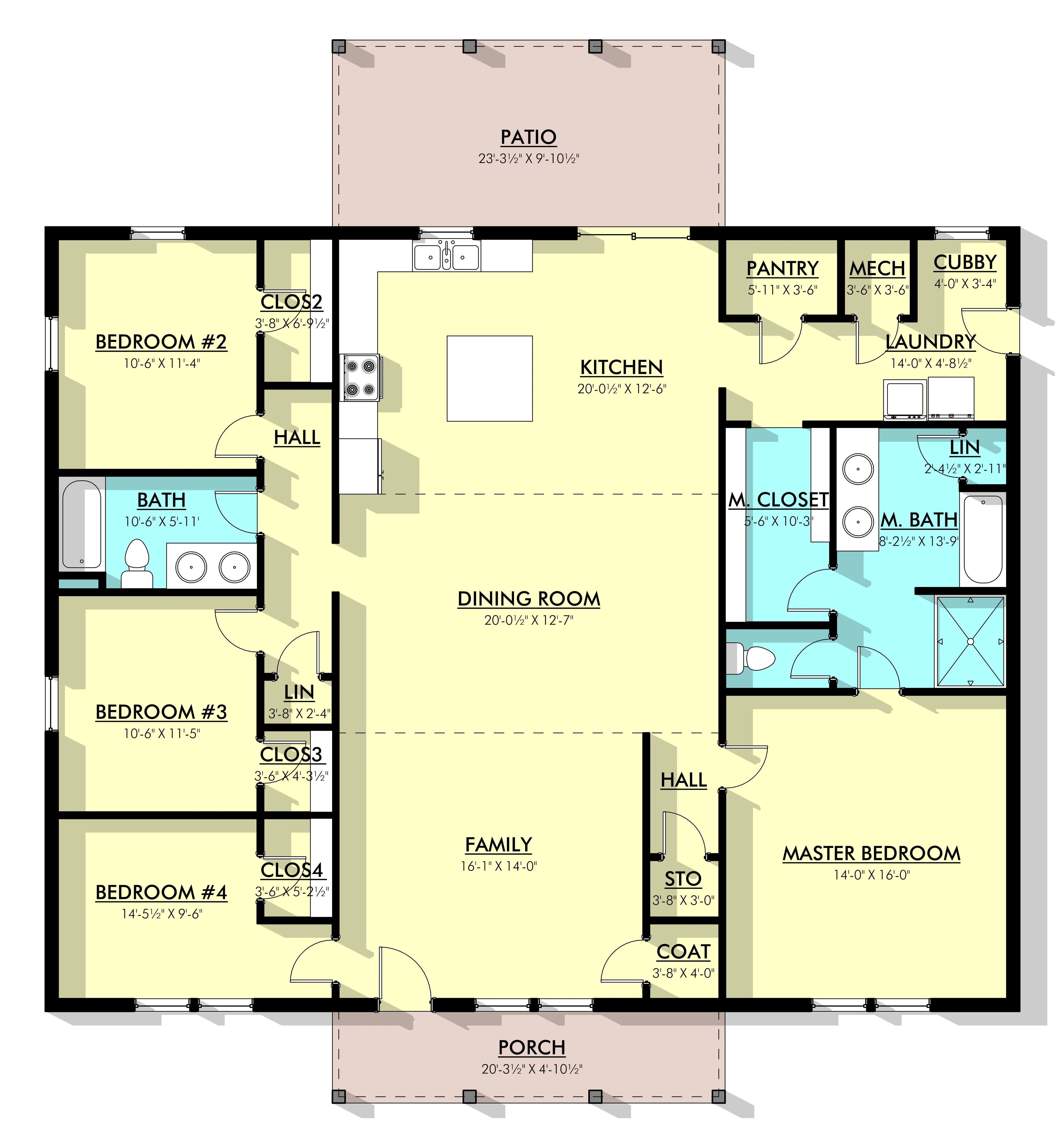 PL-69199 Victoria Barndominium House Plan - Image 7