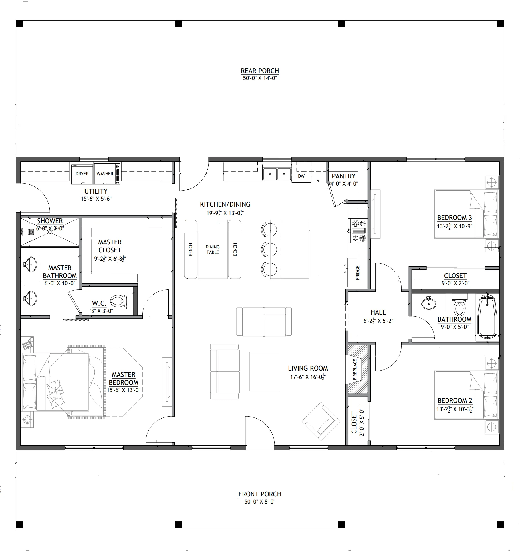RP-10002-B Bridgett Barndominium House Plan - Image 9