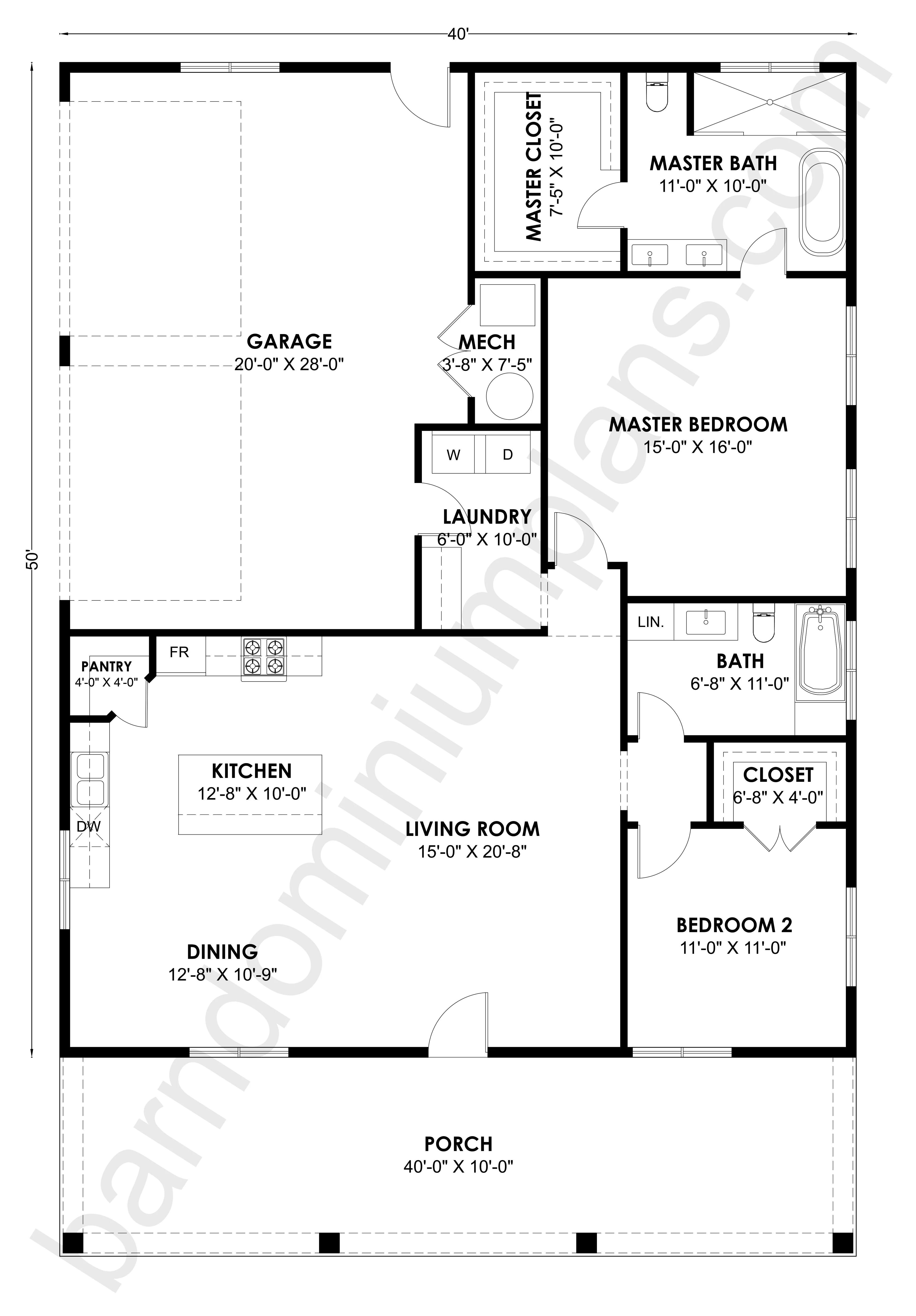 SS-30046 Barndominium House Plan - Image 2