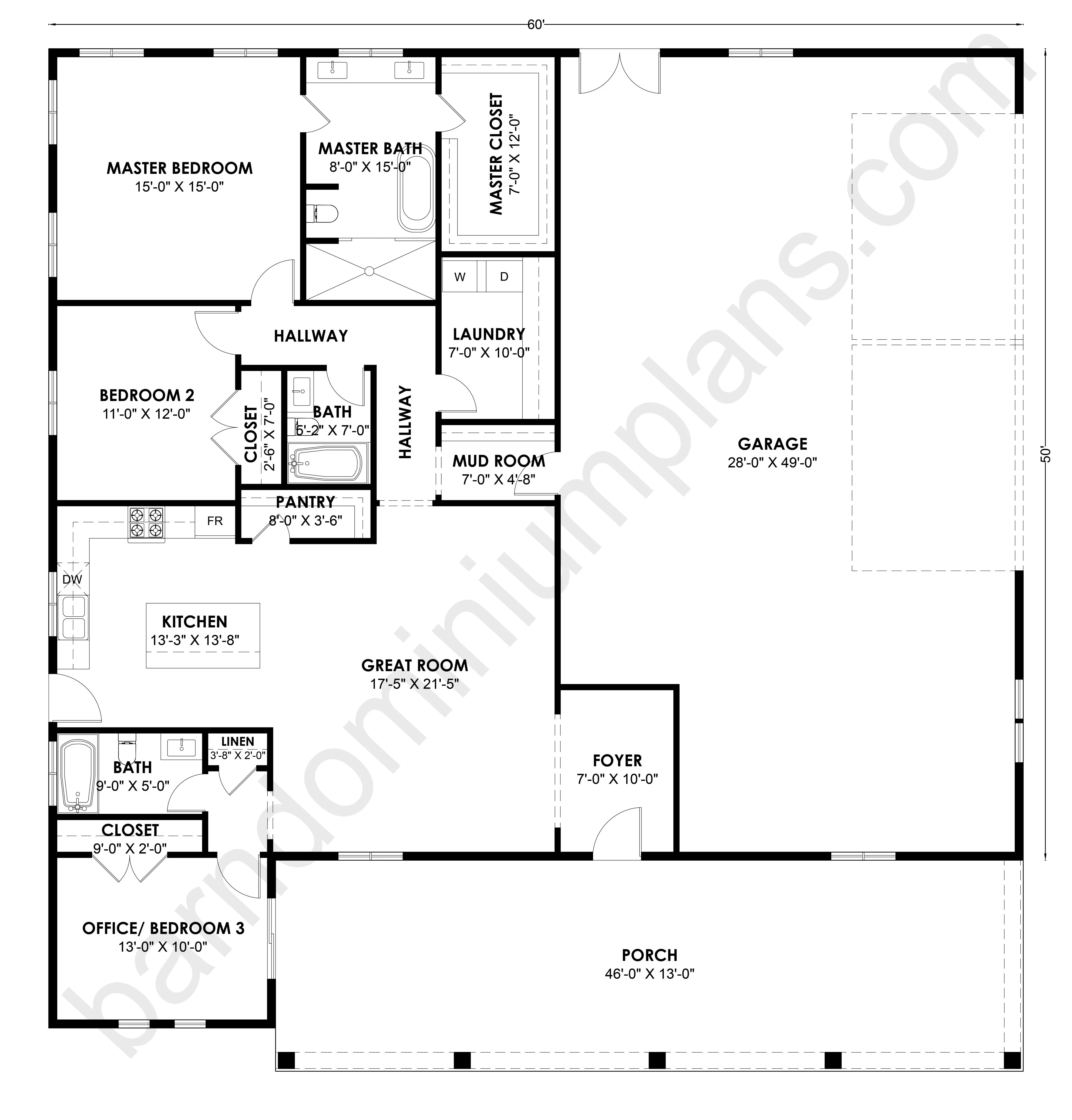 SS-30049 Barndominium House Plan - Image 2