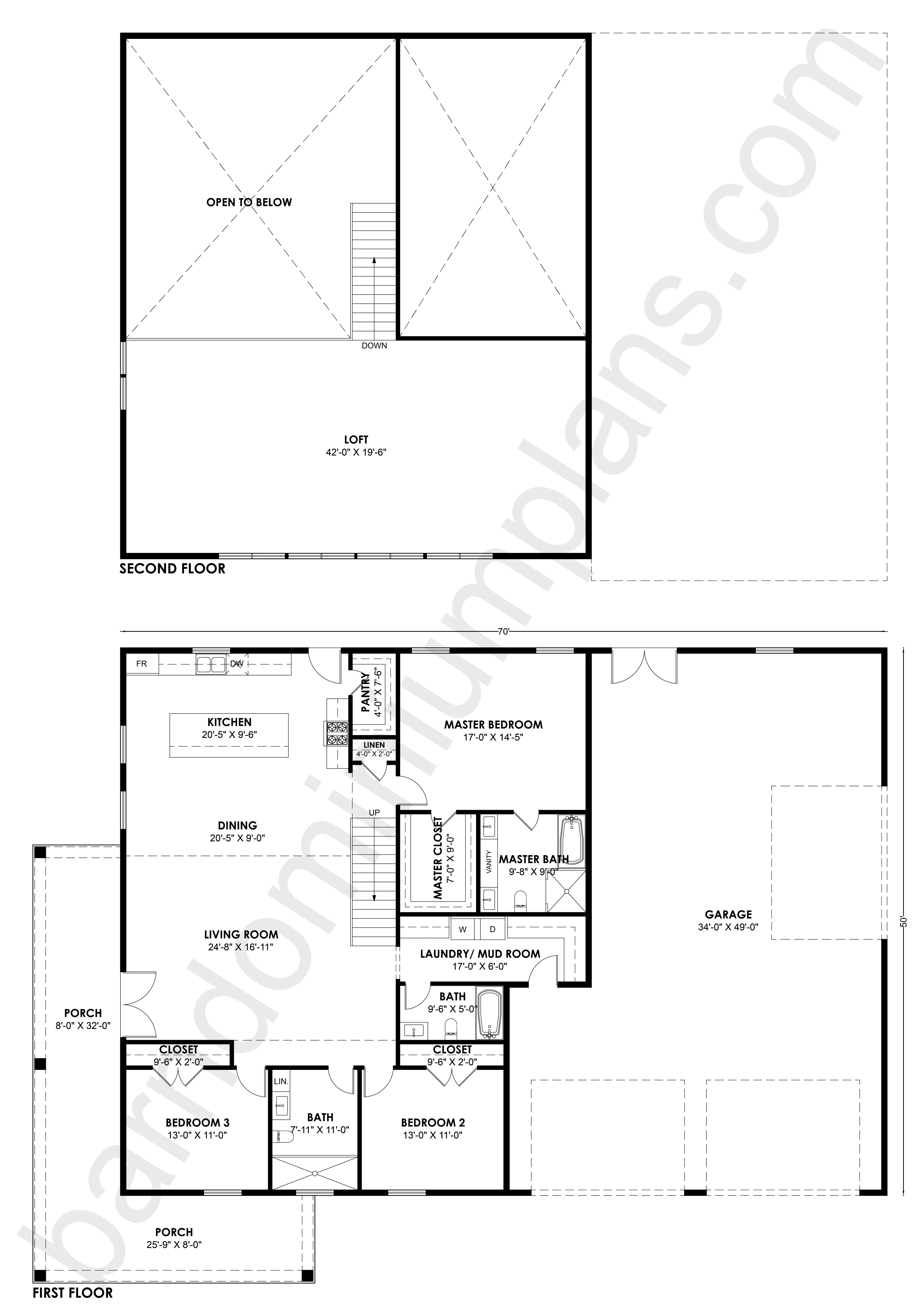 SS-30050 Barndominium House Plan - Image 2