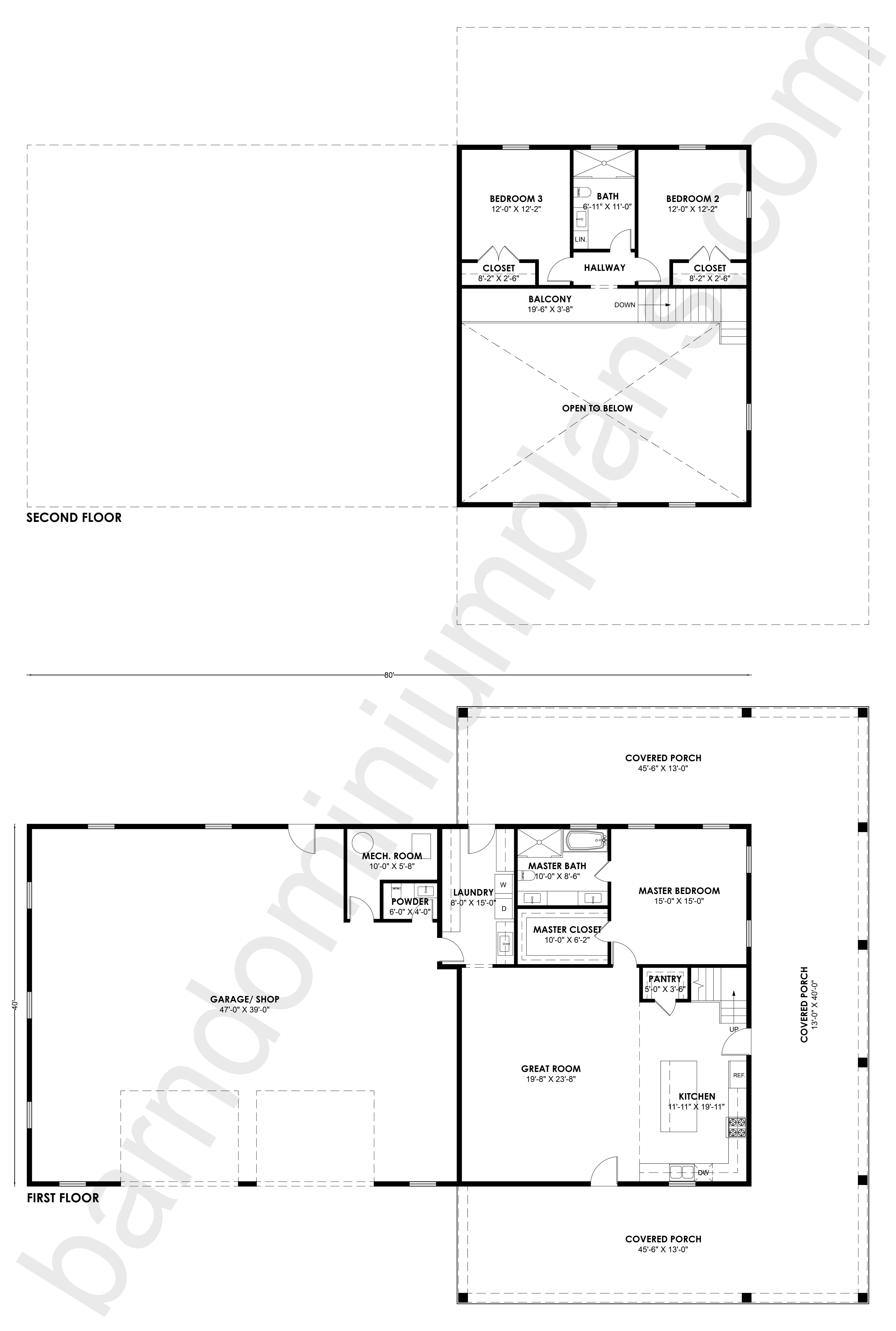 SS-30051 Barndominium House Plan - Image 2