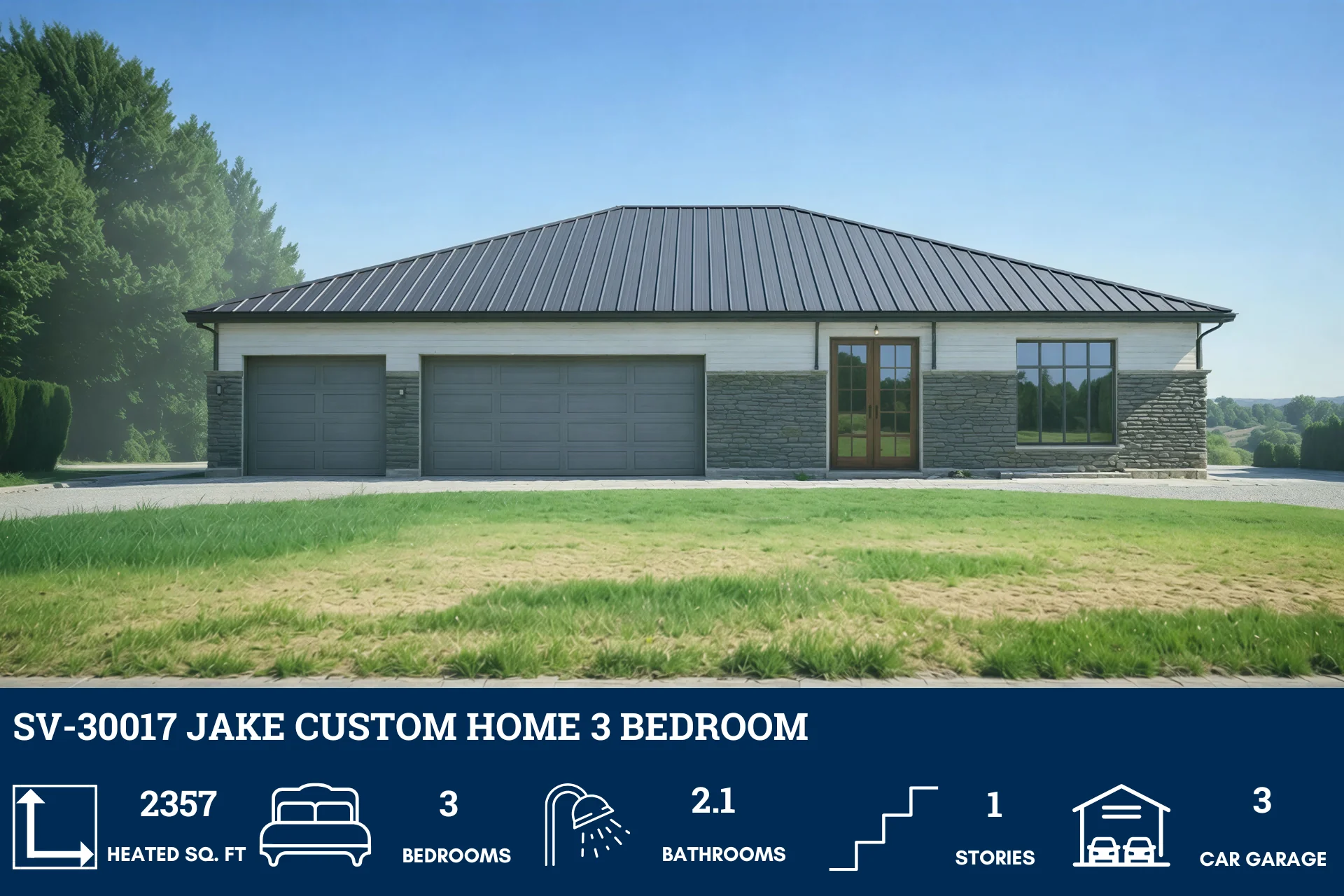 SV-30017 Jake Custom Home Plan