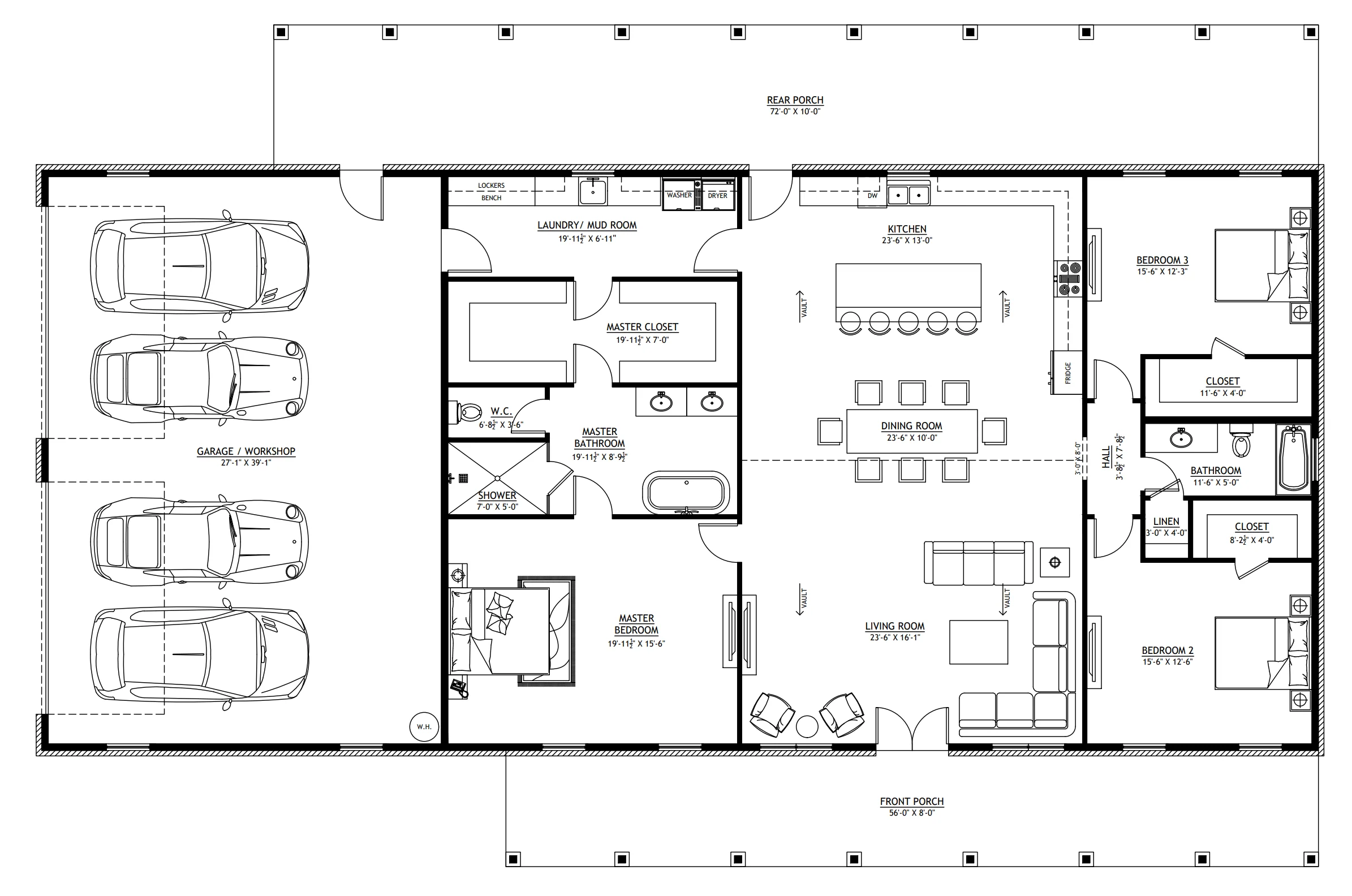SV-5501-A Ariane Barndominium House Plan - Image 5